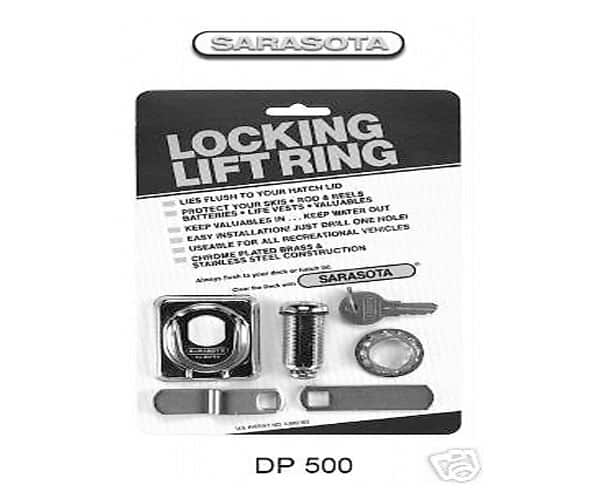 Locking Lift Ring installation kit for boats and other recreational vehicles