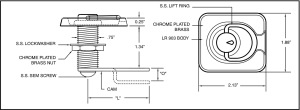 LR800 Latching Lift Ring Diagram