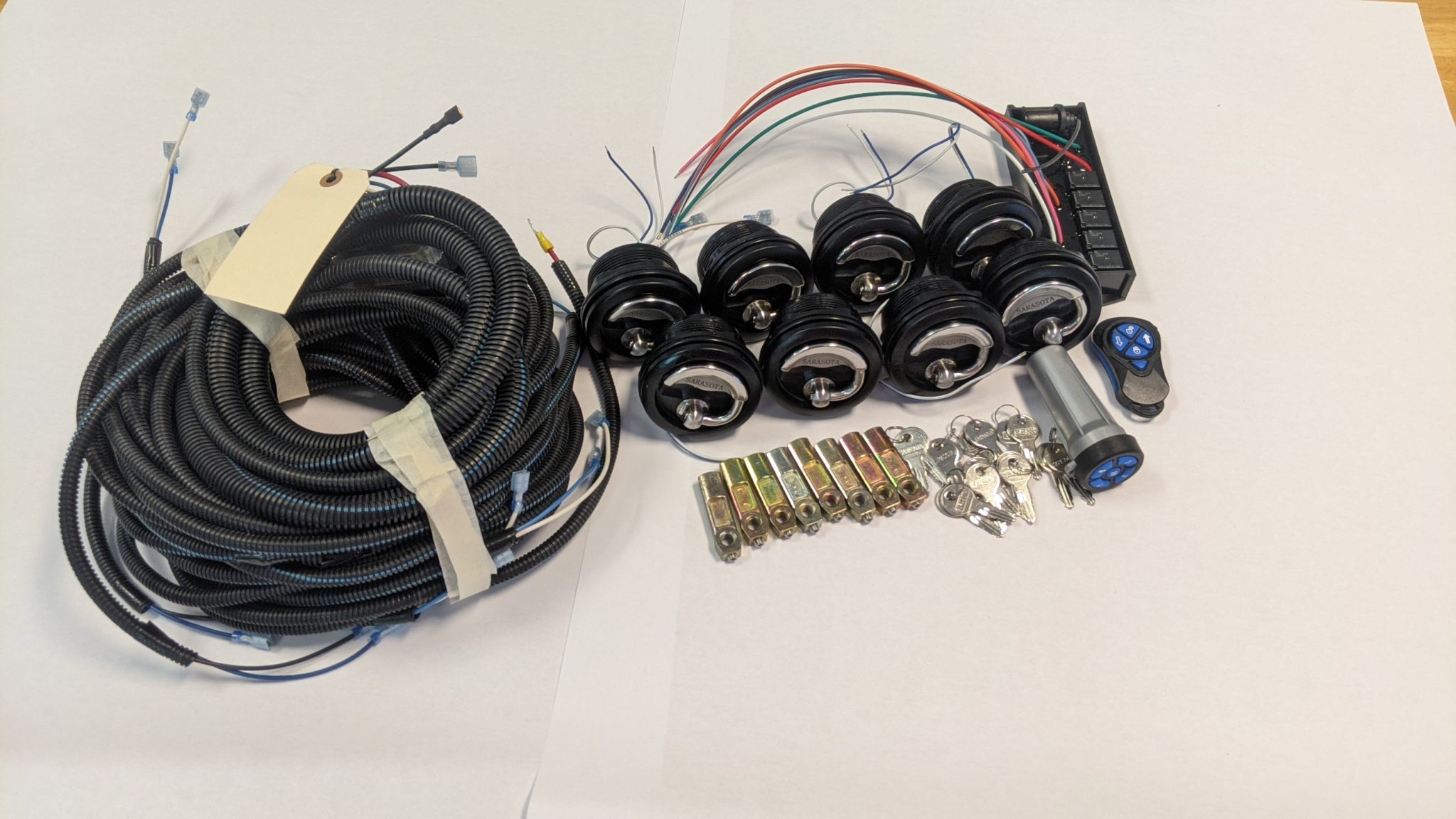 Key Captain Remote Locking System (8 Lock Latches) Stainless Steel