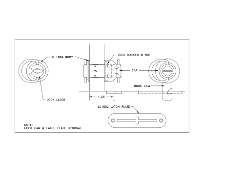 LC1000 Cuddy Marine Lock